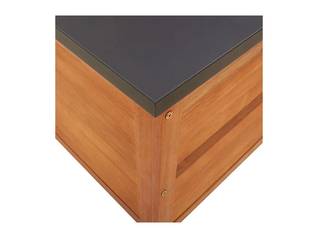 Boîte de rangement de jardin 60x50x55 cm bois d'eucalyptus