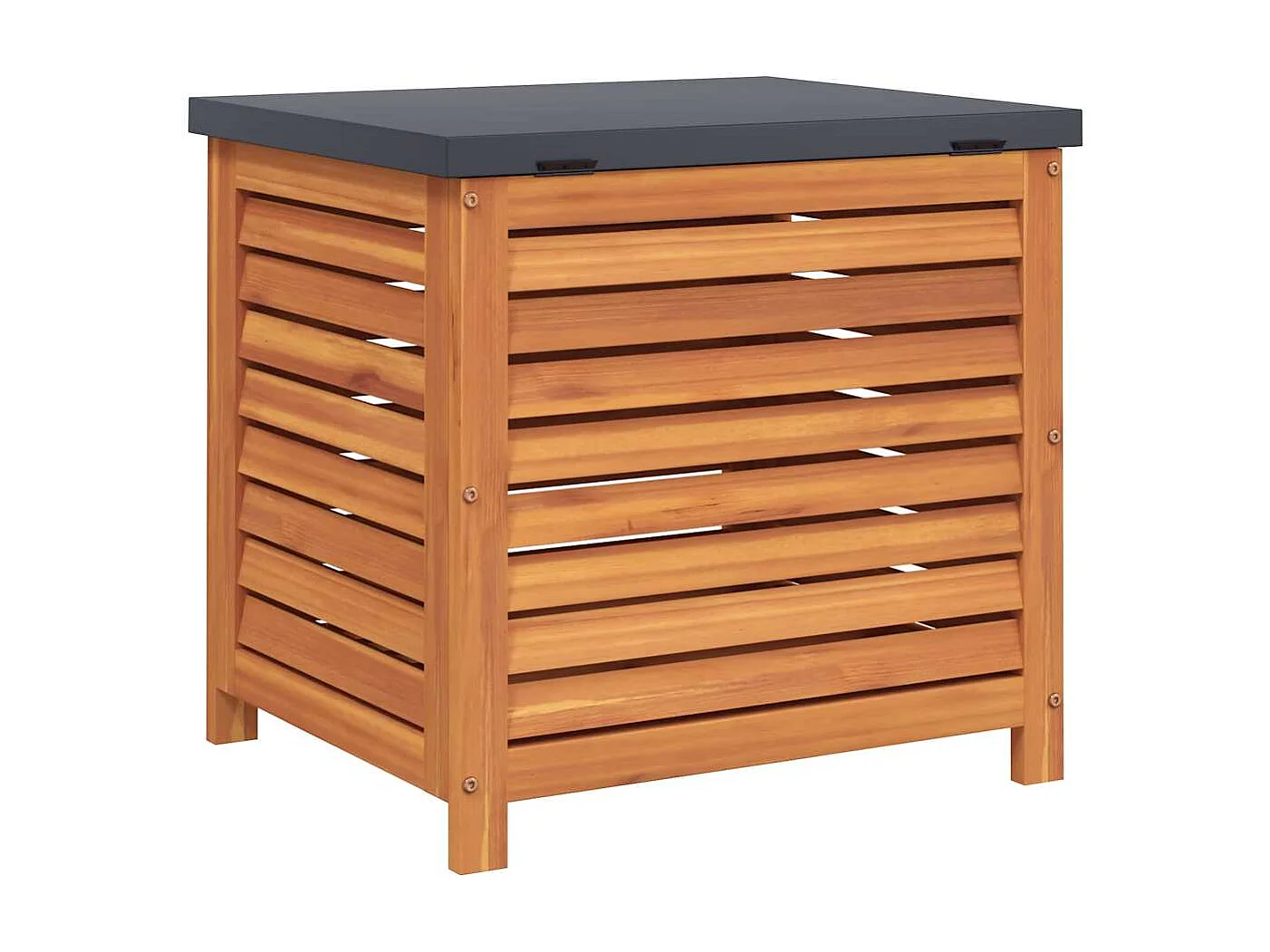 Boîte de rangement de jardin 60x50x55 cm bois d'eucalyptus