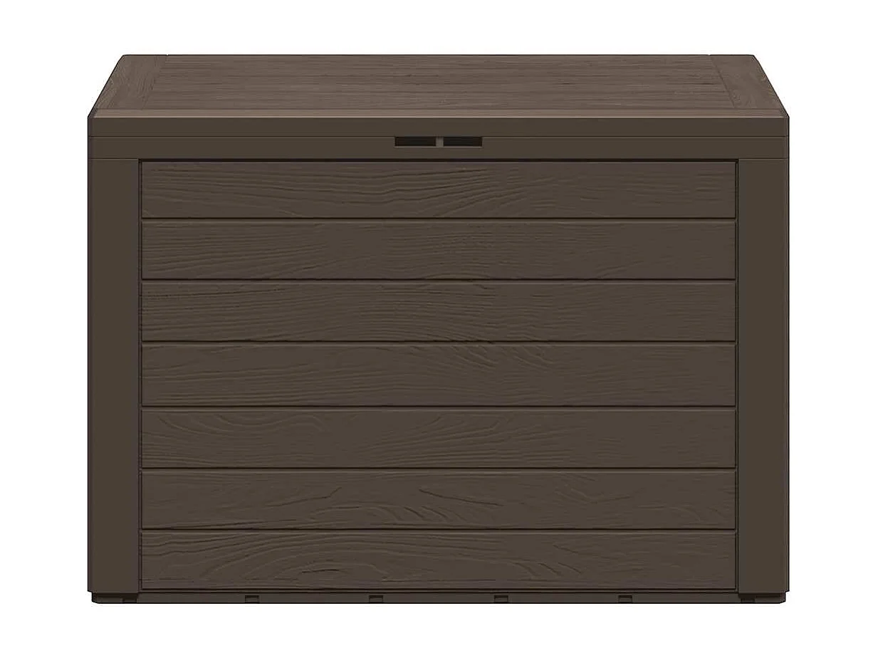 Caja de almacenamiento de jardín Marrón 78x44x55 cm