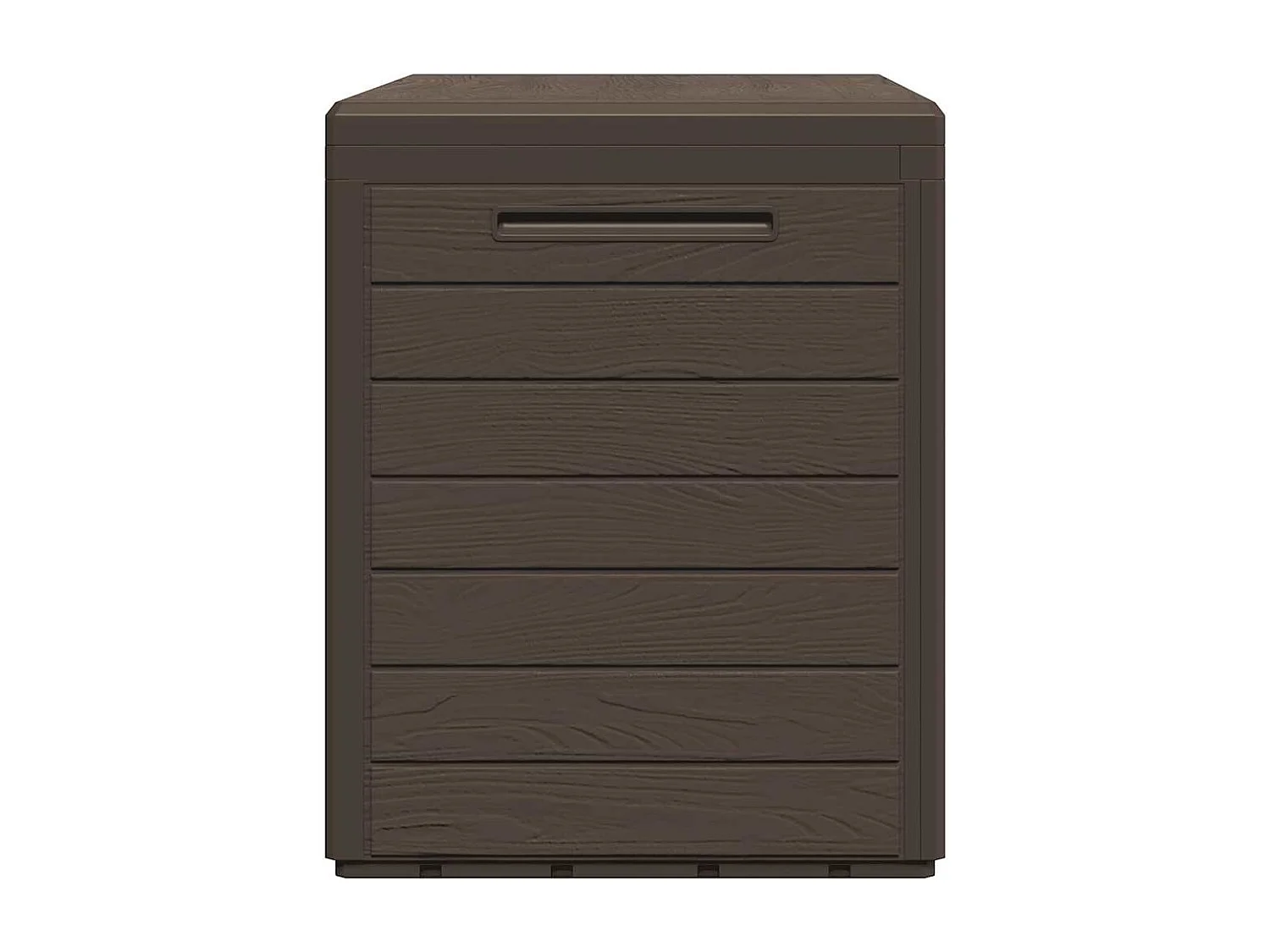 Caja de almacenamiento de jardín Marrón 78x44x55 cm