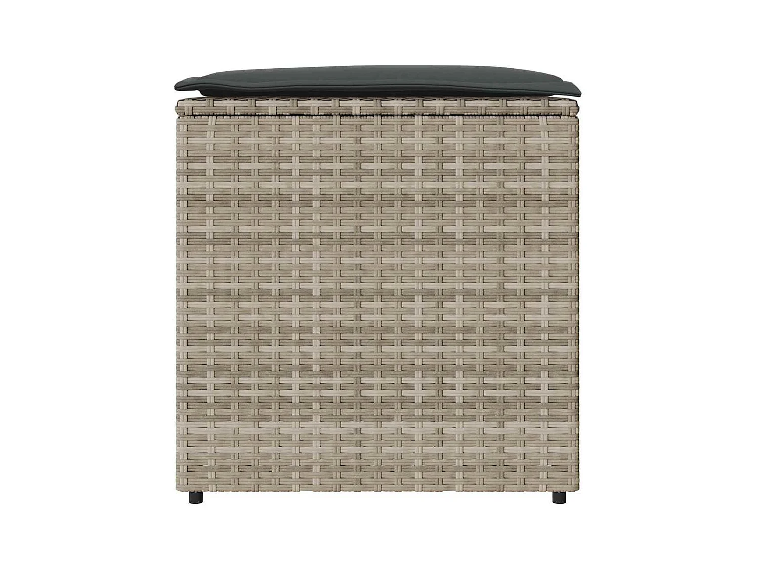 Boîte de rangement extérieure Gris clair et gris foncé