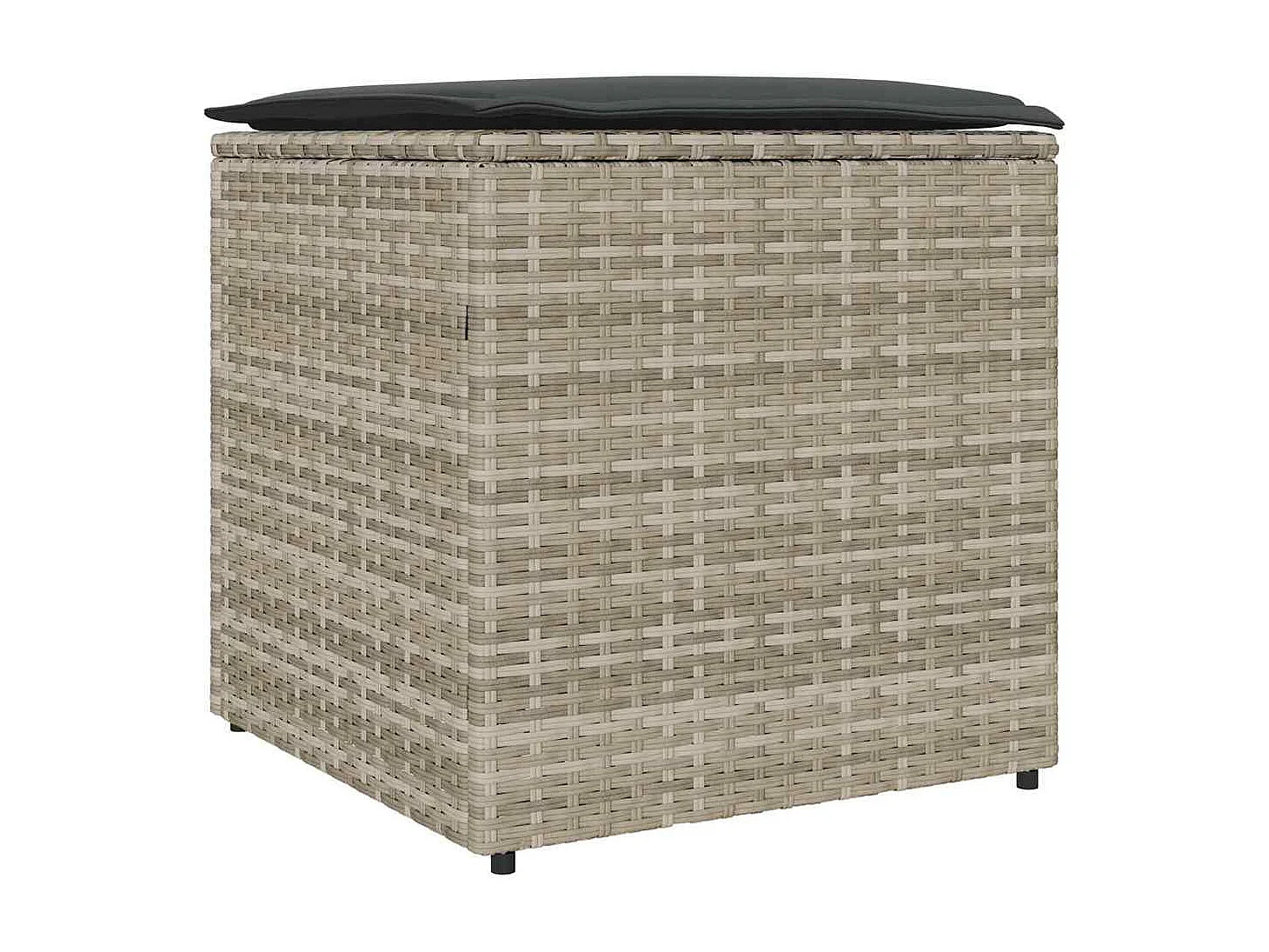 Boîte de rangement extérieure Gris clair et gris foncé