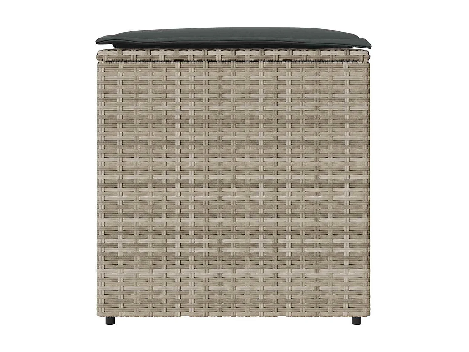 Boîte de rangement extérieure Gris clair et gris foncé