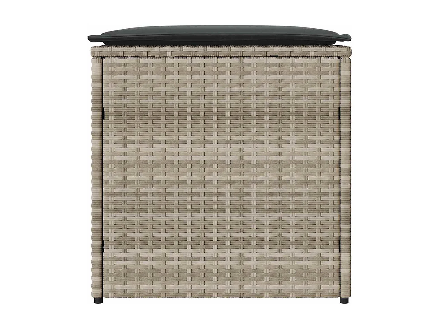 Boîte de rangement extérieure Gris clair et gris foncé