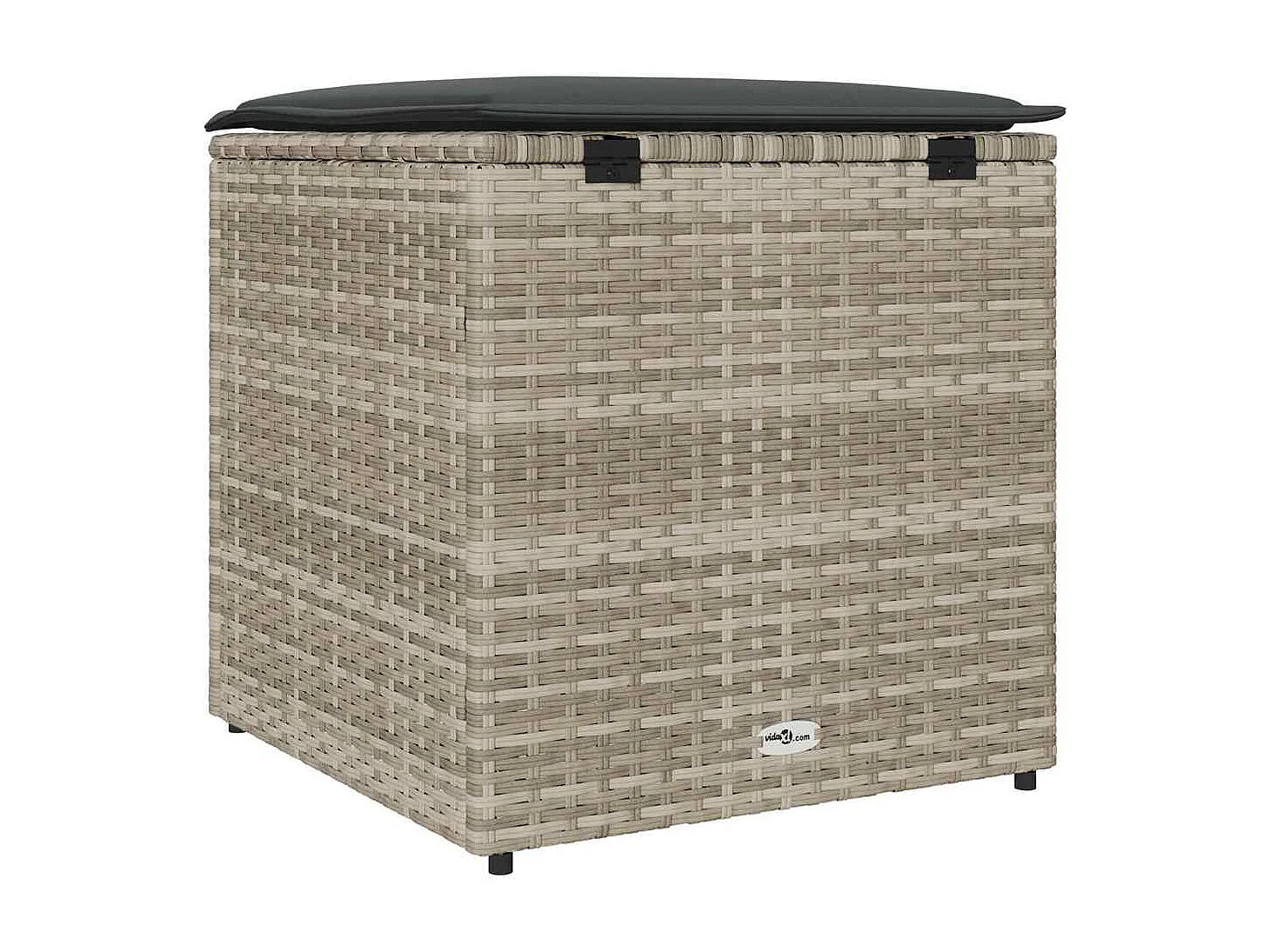 Boîte de rangement extérieure Gris clair et gris foncé