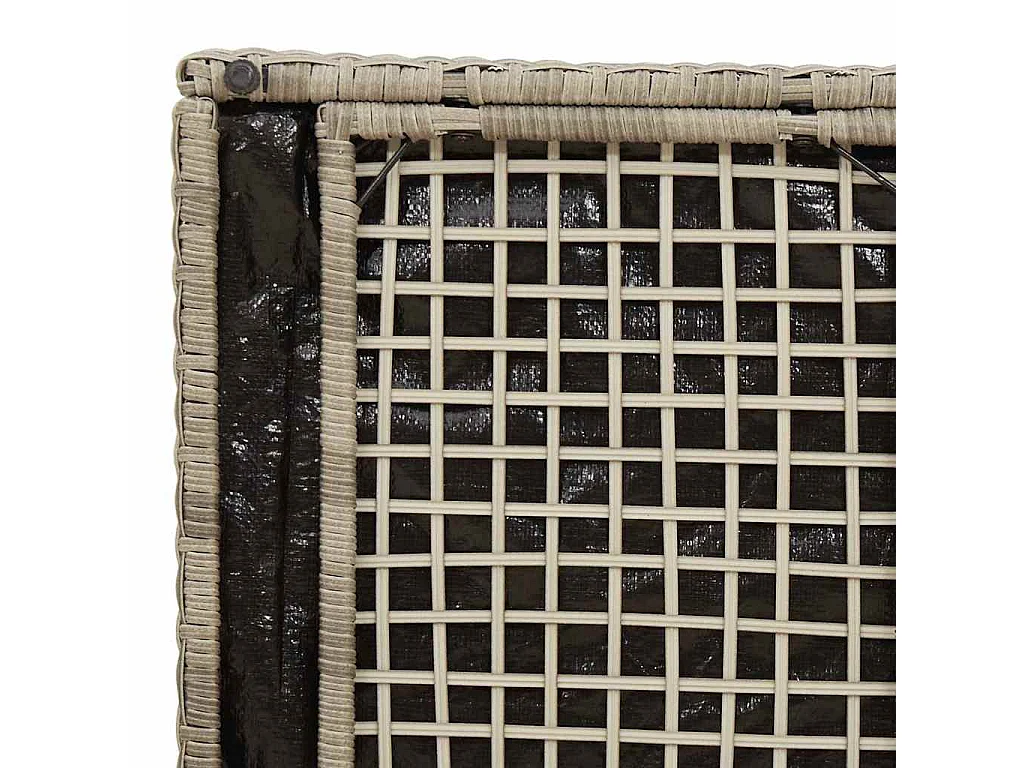 Boîte de rangement extérieure Gris clair et gris foncé