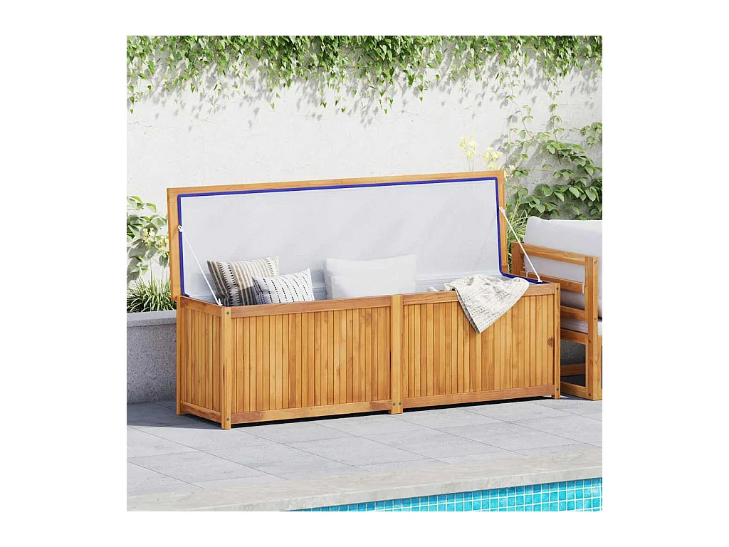 Tuinbak 175x50x55 cm Massief teakhout