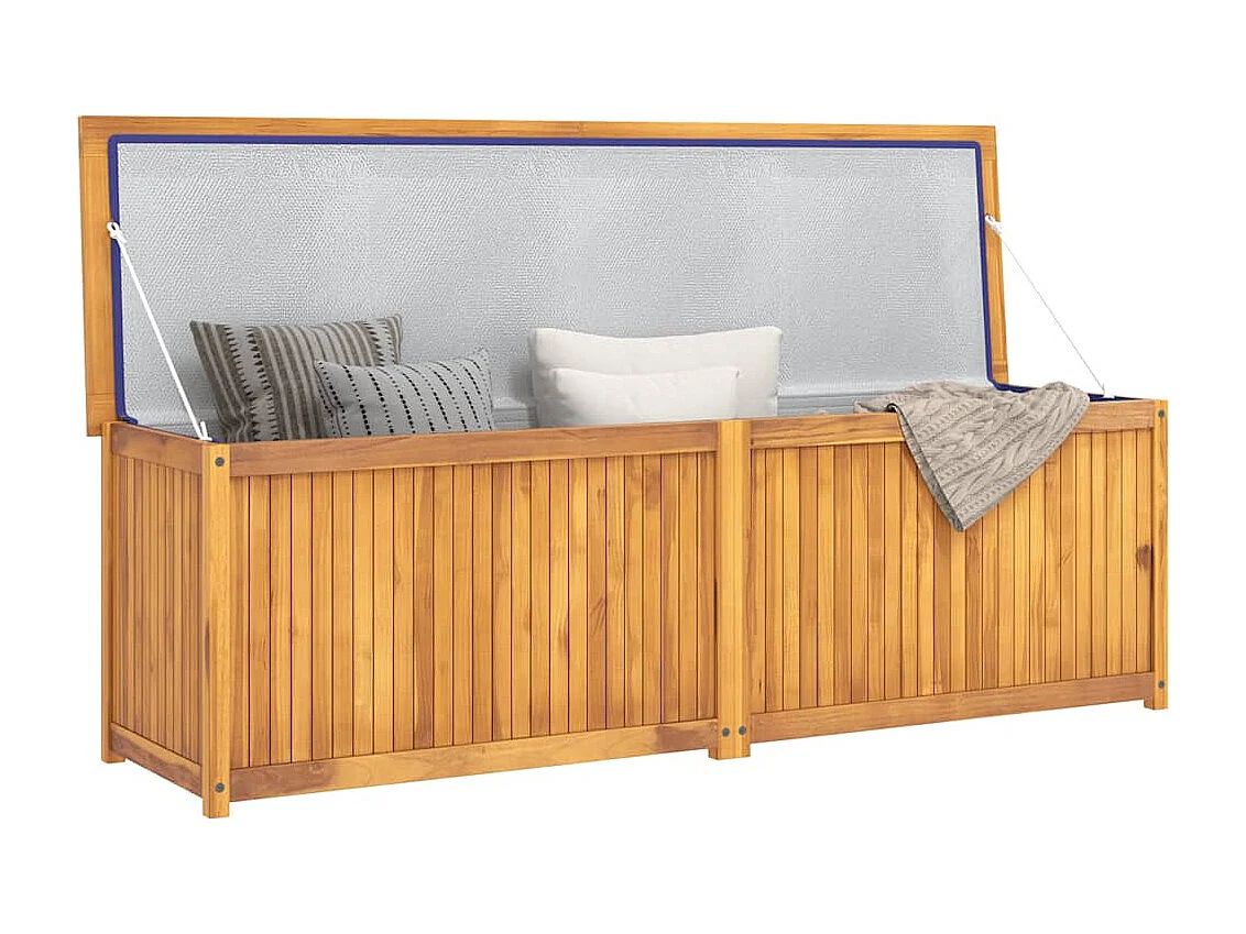 Cassetta da giardino 175x50x55 cm Legno massello di teak