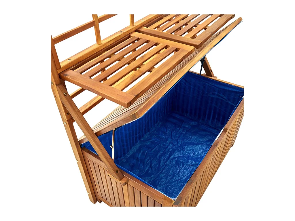 Boîte de rangement avec treillis 99x50x160 cm Acacia massif