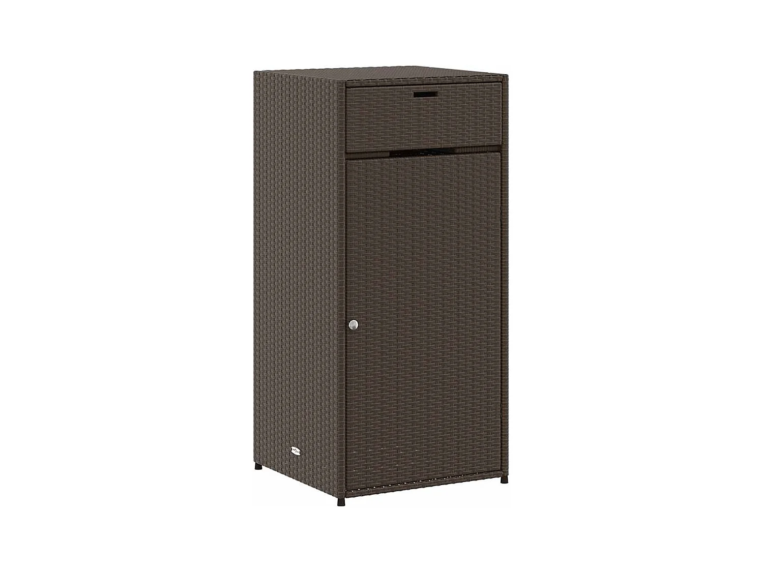 Bruine tuinkast 55x55x111 cm geweven hars