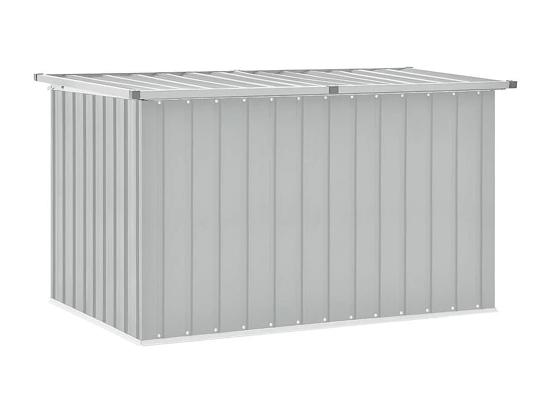 Caja de almacenamiento de jardín Gris 149x99x93 cm