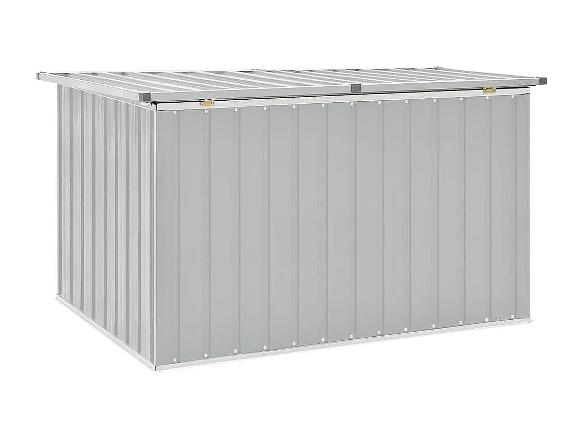 Caja de almacenamiento de jardín Gris 149x99x93 cm