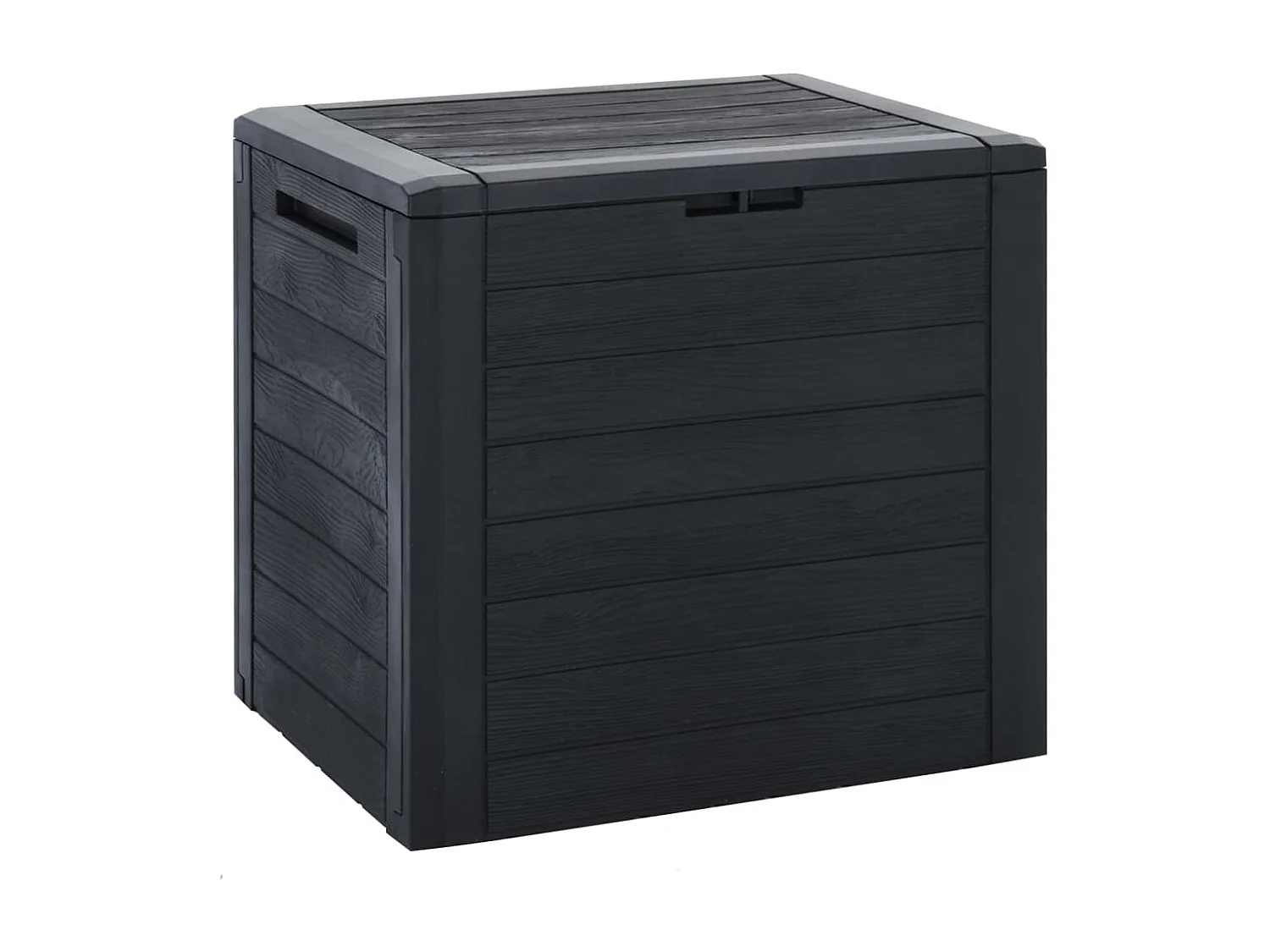 Baule da giardino Antracite 58,5x46x55 cm Polipropilene