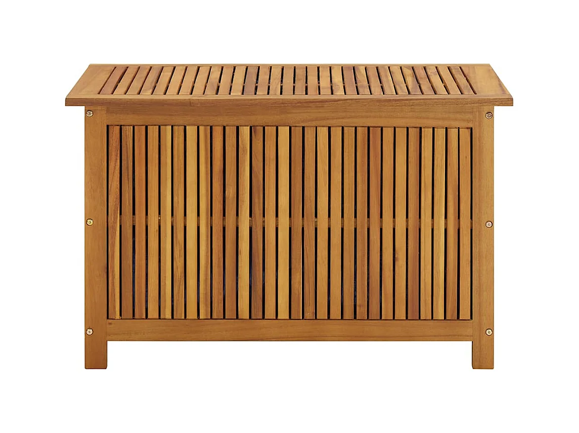 Caja de almacenamiento de jardín 90x50x58 cm madera maciza de acacia