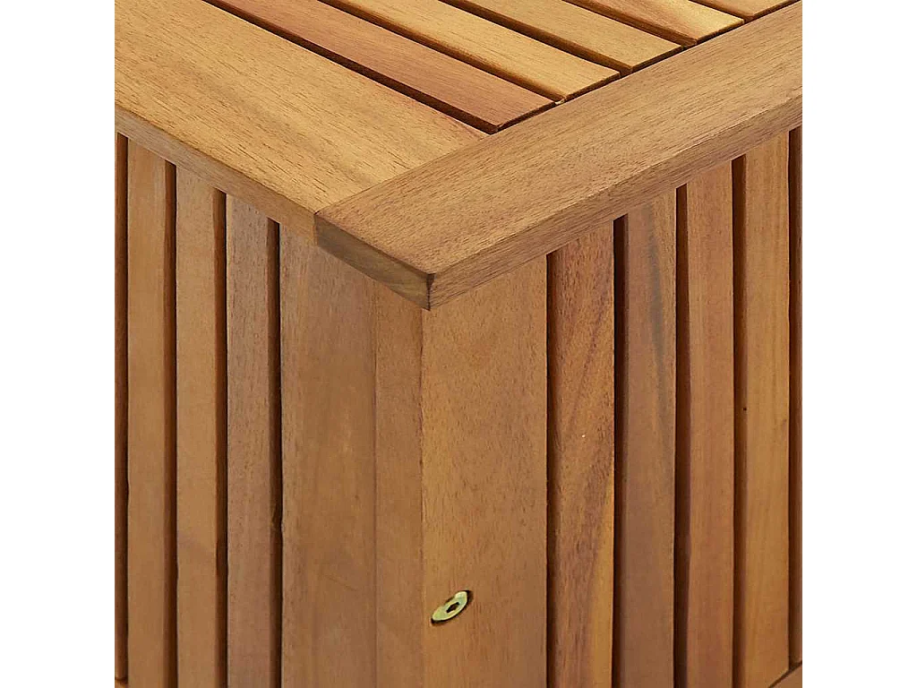 Caja de almacenamiento de jardín 90x50x58 cm madera maciza de acacia