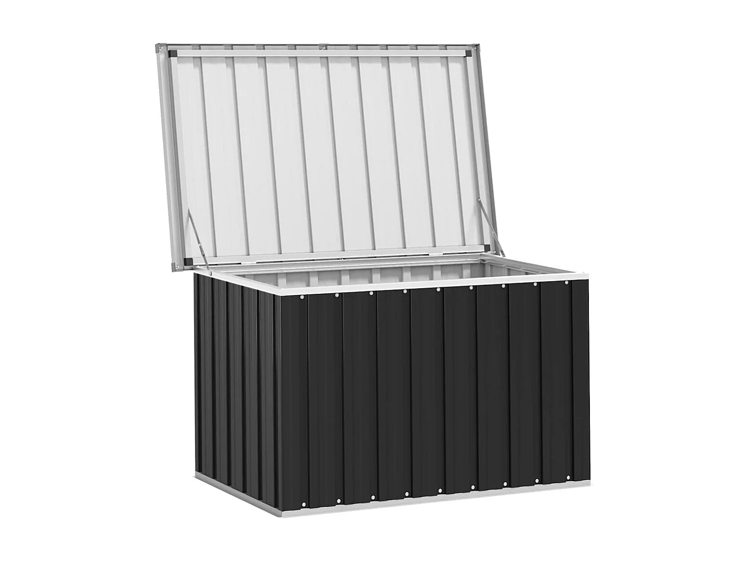 Baule da giardino Antracite 109x67x65 cm