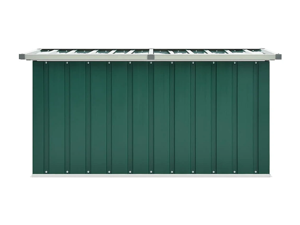 Caja de almacenamiento de jardín Verde 129x67x65 cm
