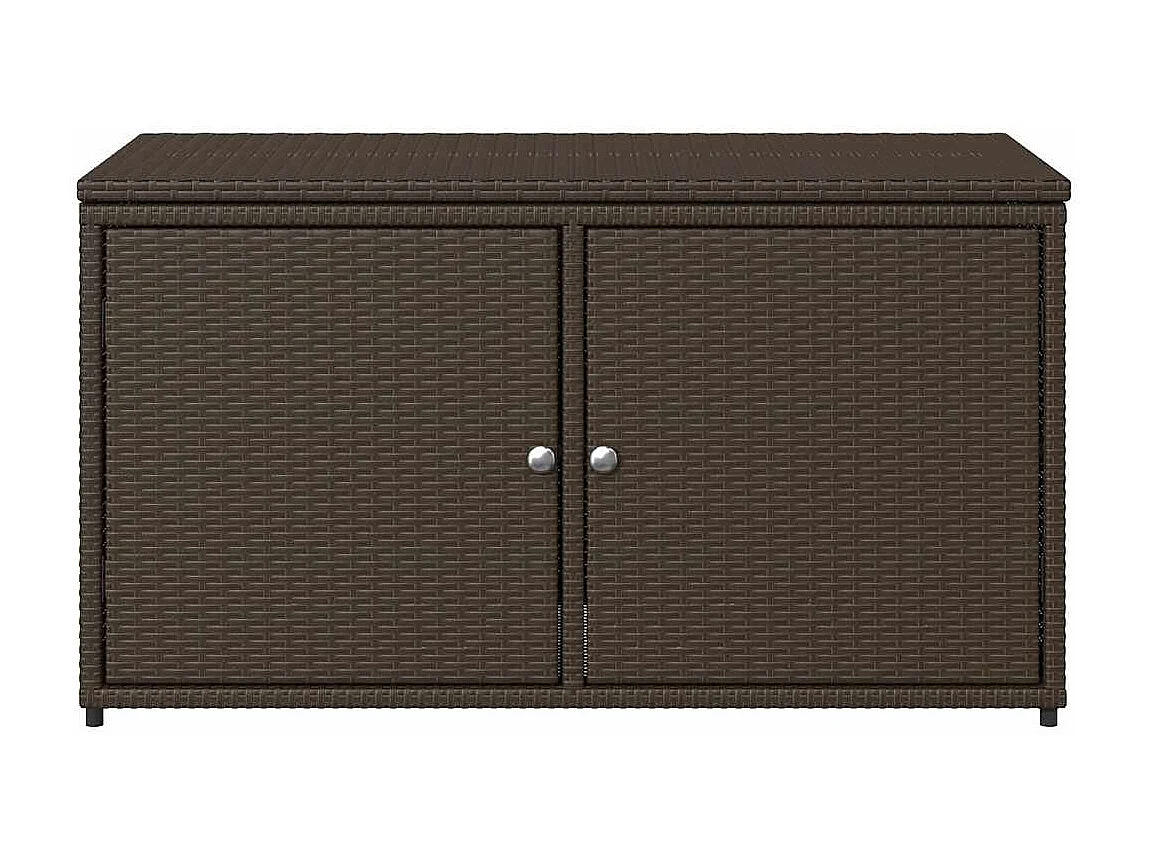 Bruine tuinkast 110x55x60,5cm geweven hars