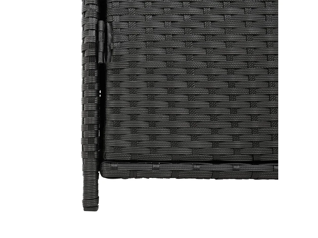 Zwarte tuinkast 83x45x76 cm geweven hars