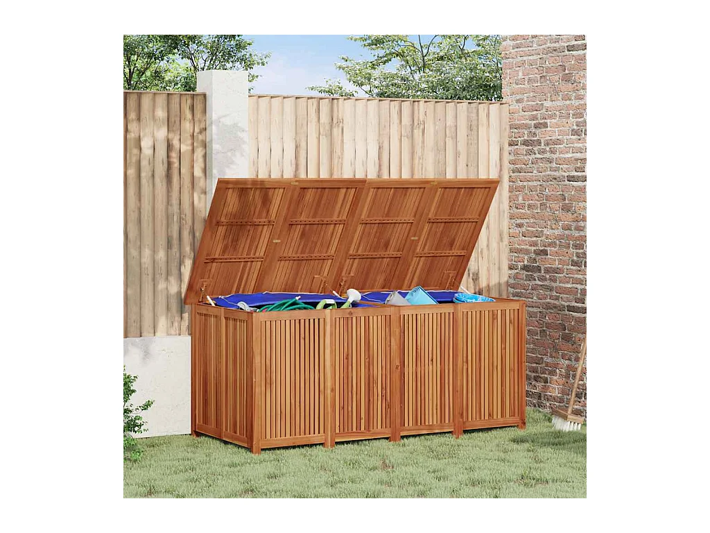 Tuinopbergbox 200x80x75 cm massief acaciahout