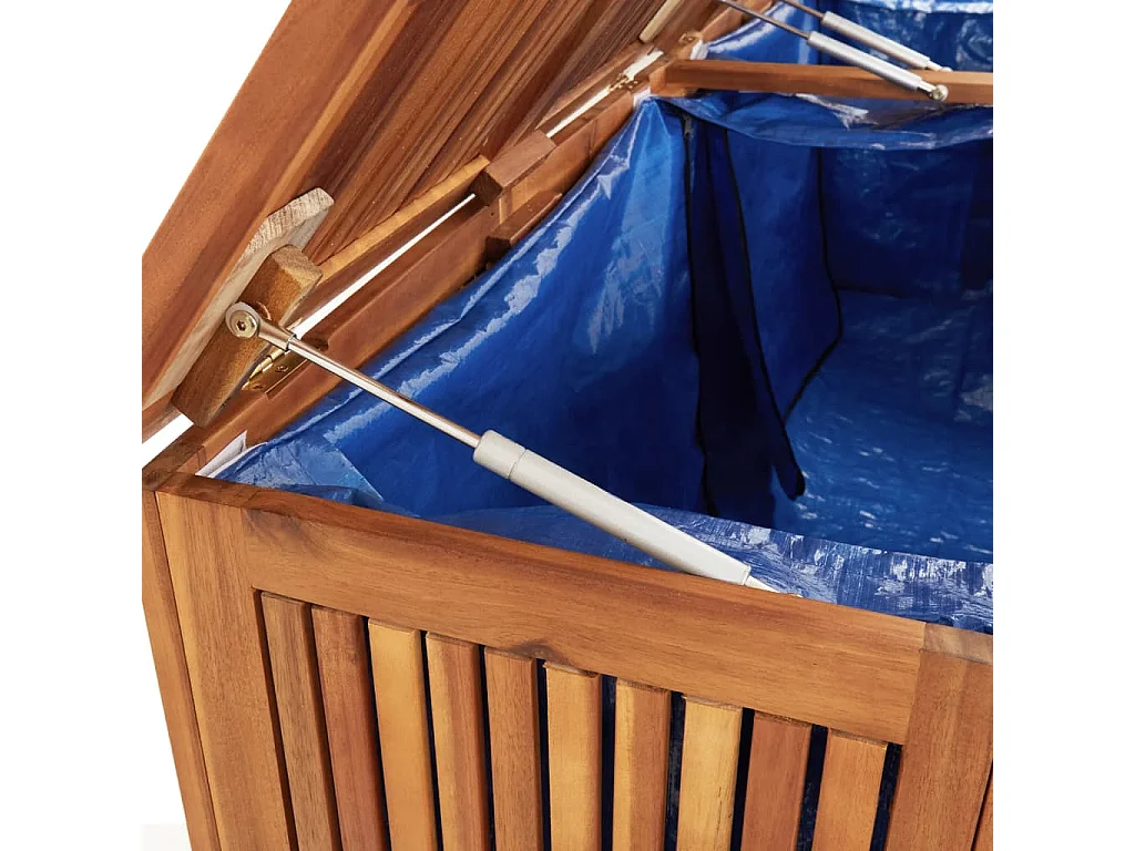 Arcón de jardín 200x80x75 cm madera maciza de acacia