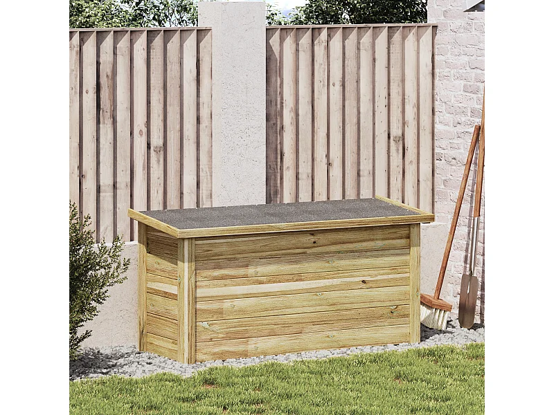 Caja de almacenaje 44x119x57 cm Madera de pino impregnada