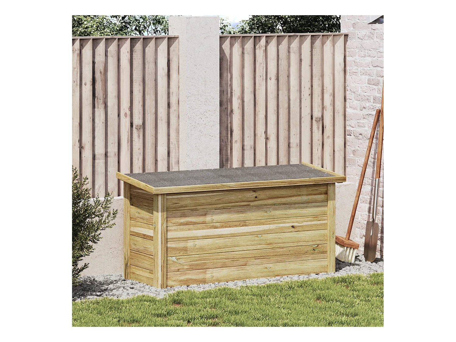 Boîte de rangement 44x119x57 cm Bois imprégné de pin