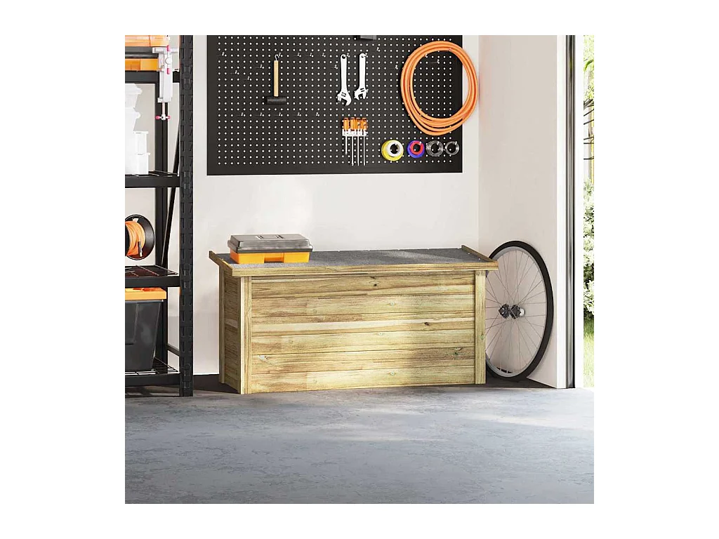 Boîte de rangement 44x119x57 cm Bois imprégné de pin