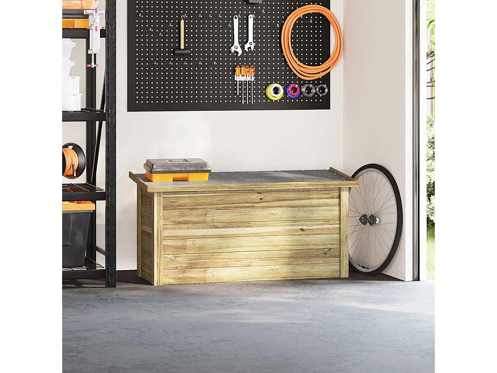 Boîte de rangement 44x119x57 cm Bois imprégné de pin