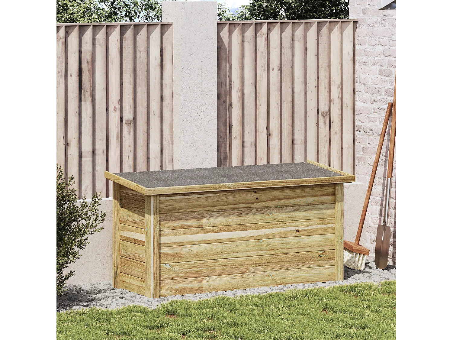 Boîte de rangement 44x119x57 cm Bois imprégné de pin