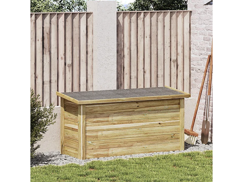 Boîte de rangement 44x119x57 cm Bois imprégné de pin