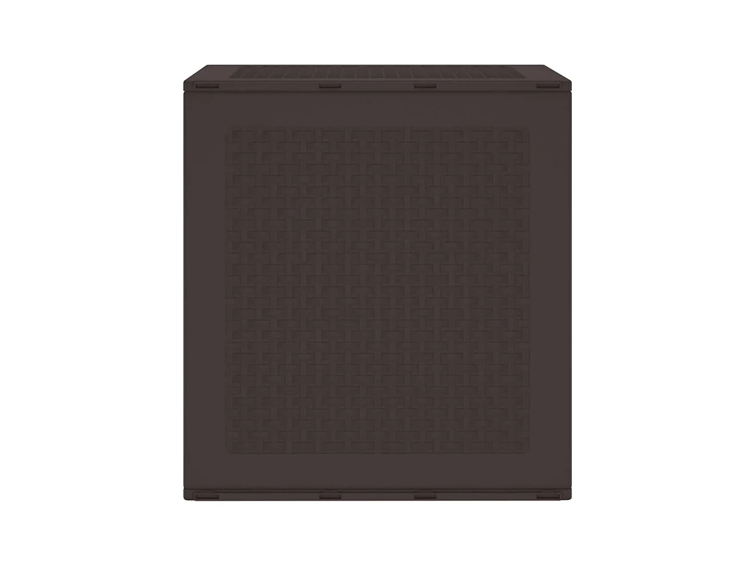 Coffre de rangement jardin Marron 55x53x57 cm PP