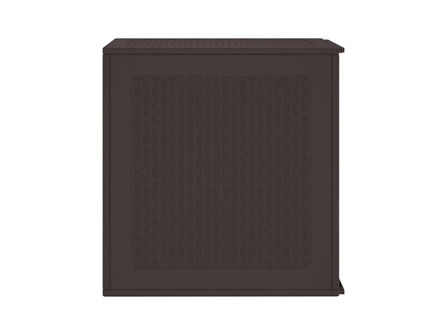 Coffre de rangement jardin Marron 55x53x57 cm PP