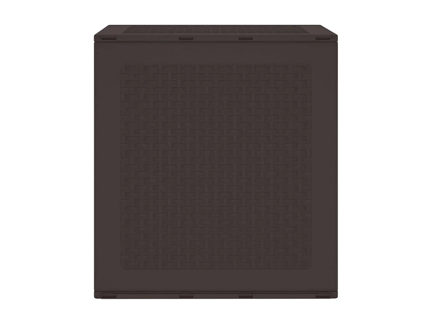 Coffre de rangement jardin Marron 55x53x57 cm PP