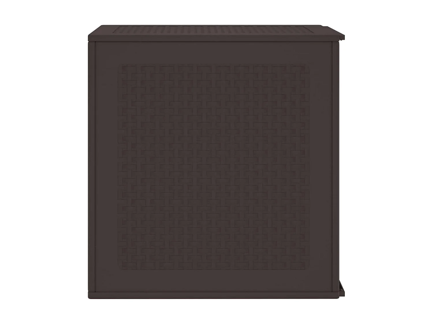 Coffre de rangement jardin Marron 55x53x57 cm PP