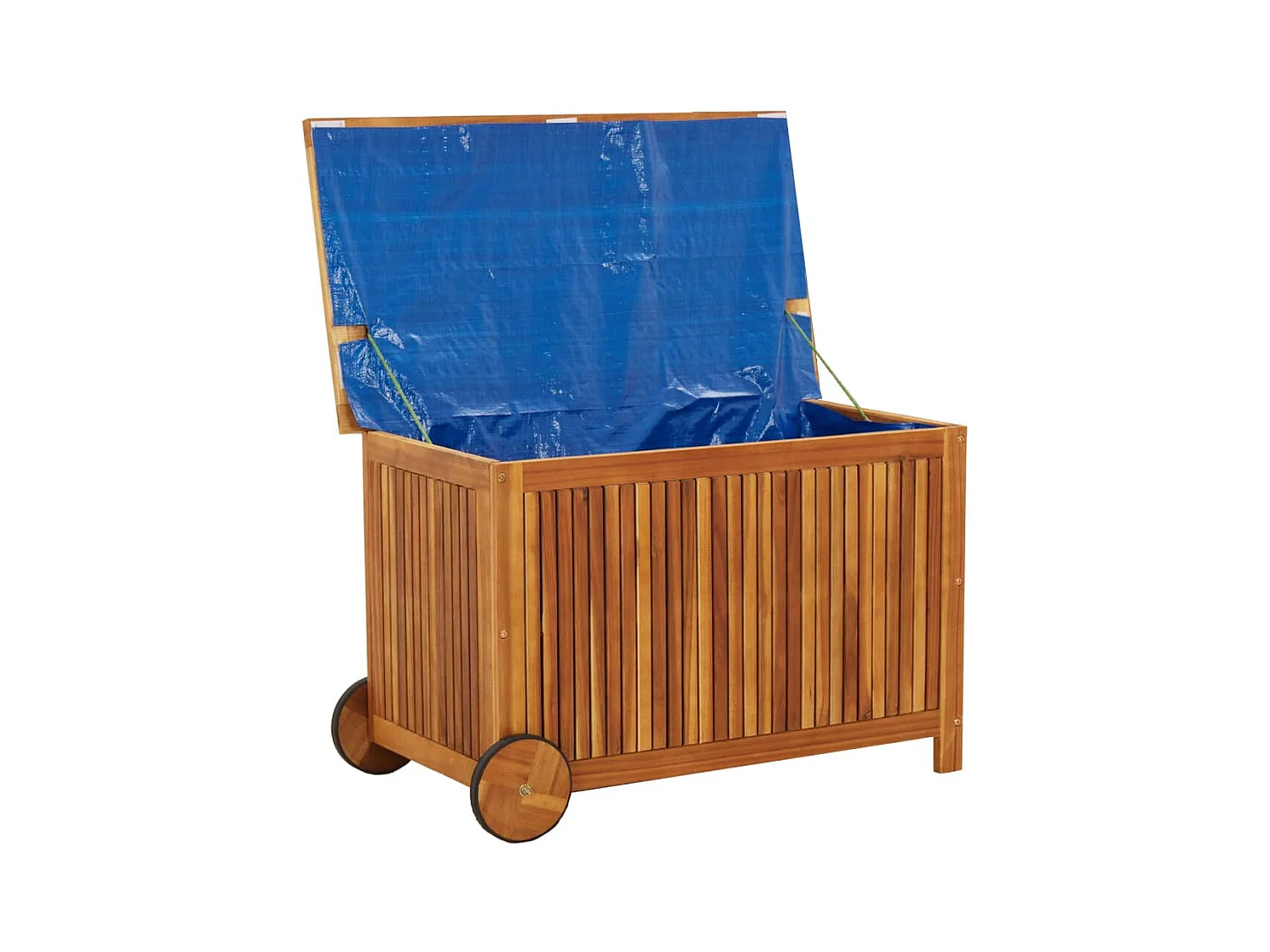 Tuinopbergbox met wielen 90x50x58 cm Acaciahout