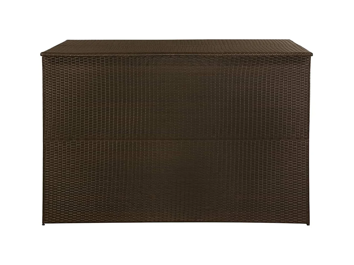 Bruine tuinopbergbox 150x100x100cm Poly wicker