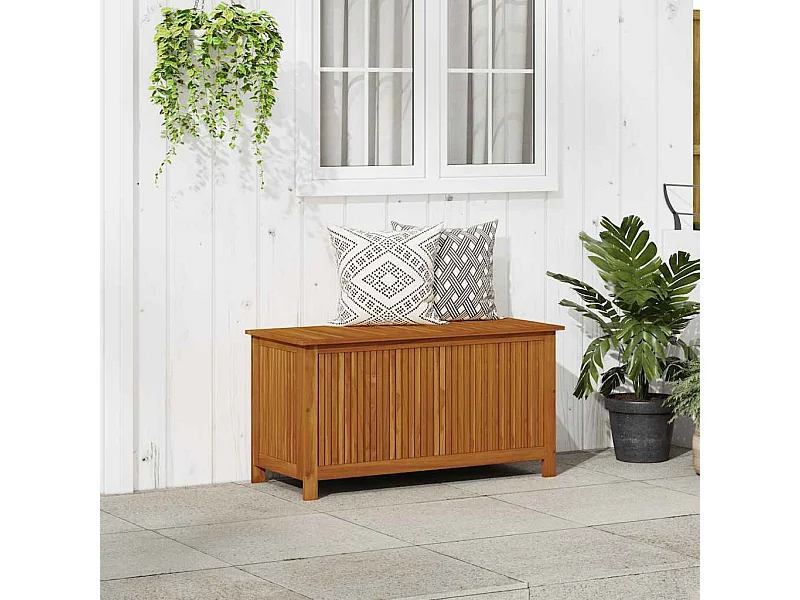 Tuinopbergbox 113x50x58 cm Massief acaciahout