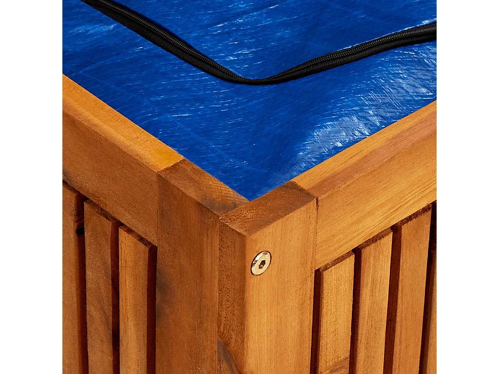 Arcón de jardín 175x50x58 cm Madera maciza de acacia