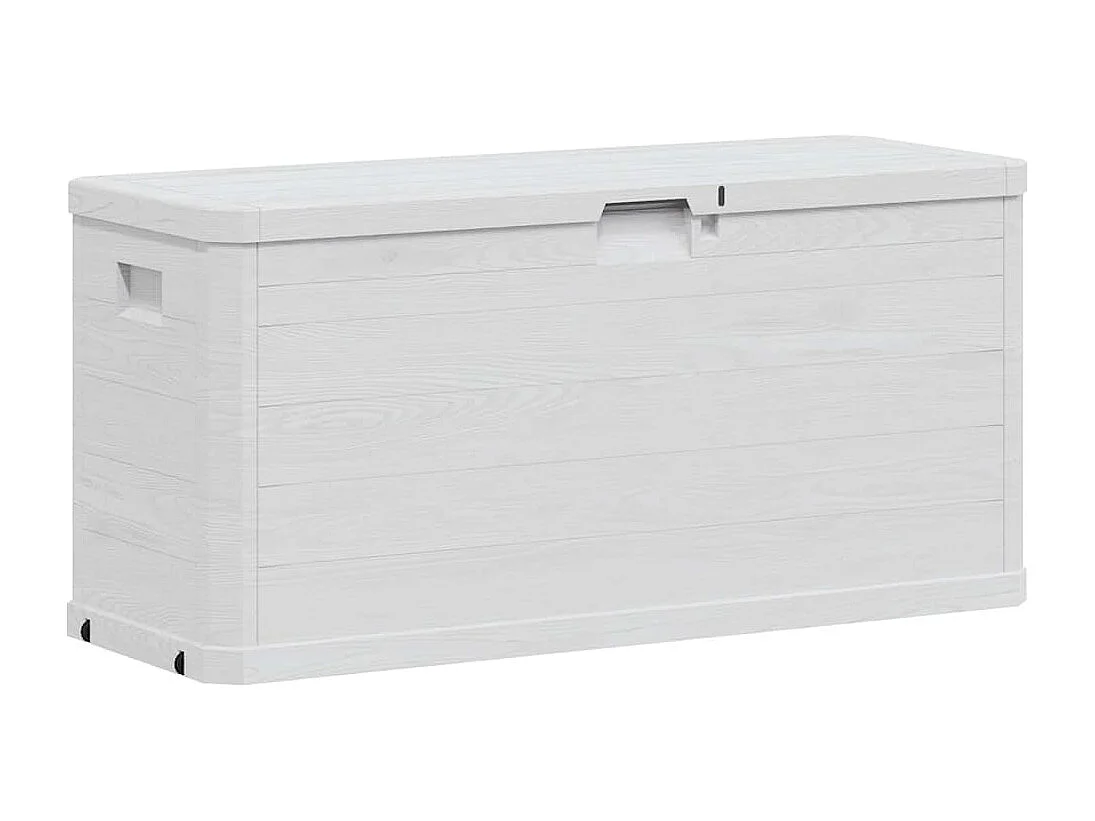 Caja de almacenamiento para jardín 280 L Gris claro