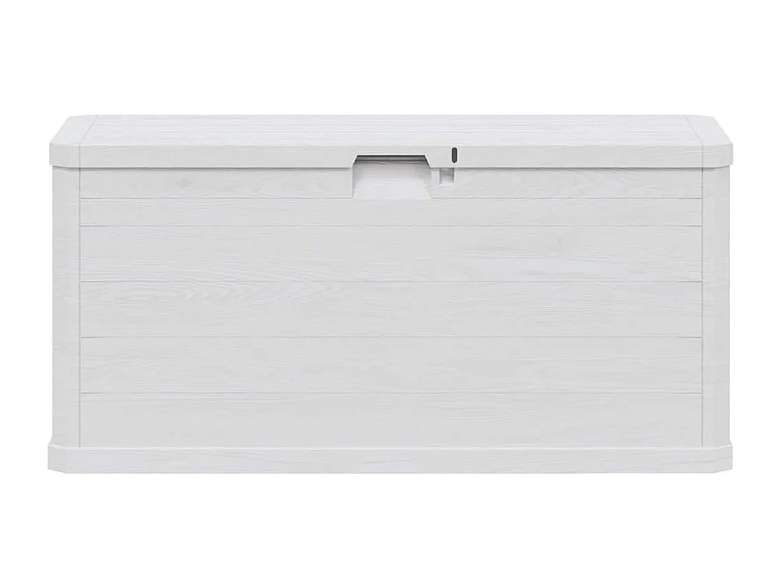 Caja de almacenamiento para jardín 280 L Gris claro