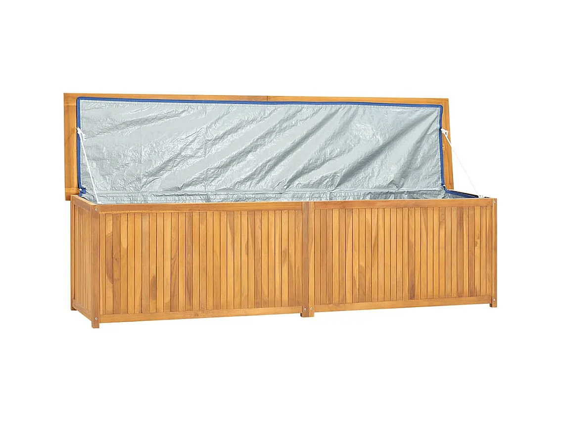 Tuinbak 200x50x55 cm Massief teakhout