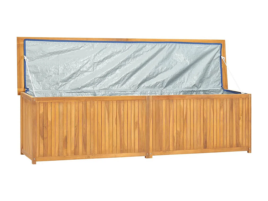 Caja de jardín 200x50x55 cm Madera maciza de teca