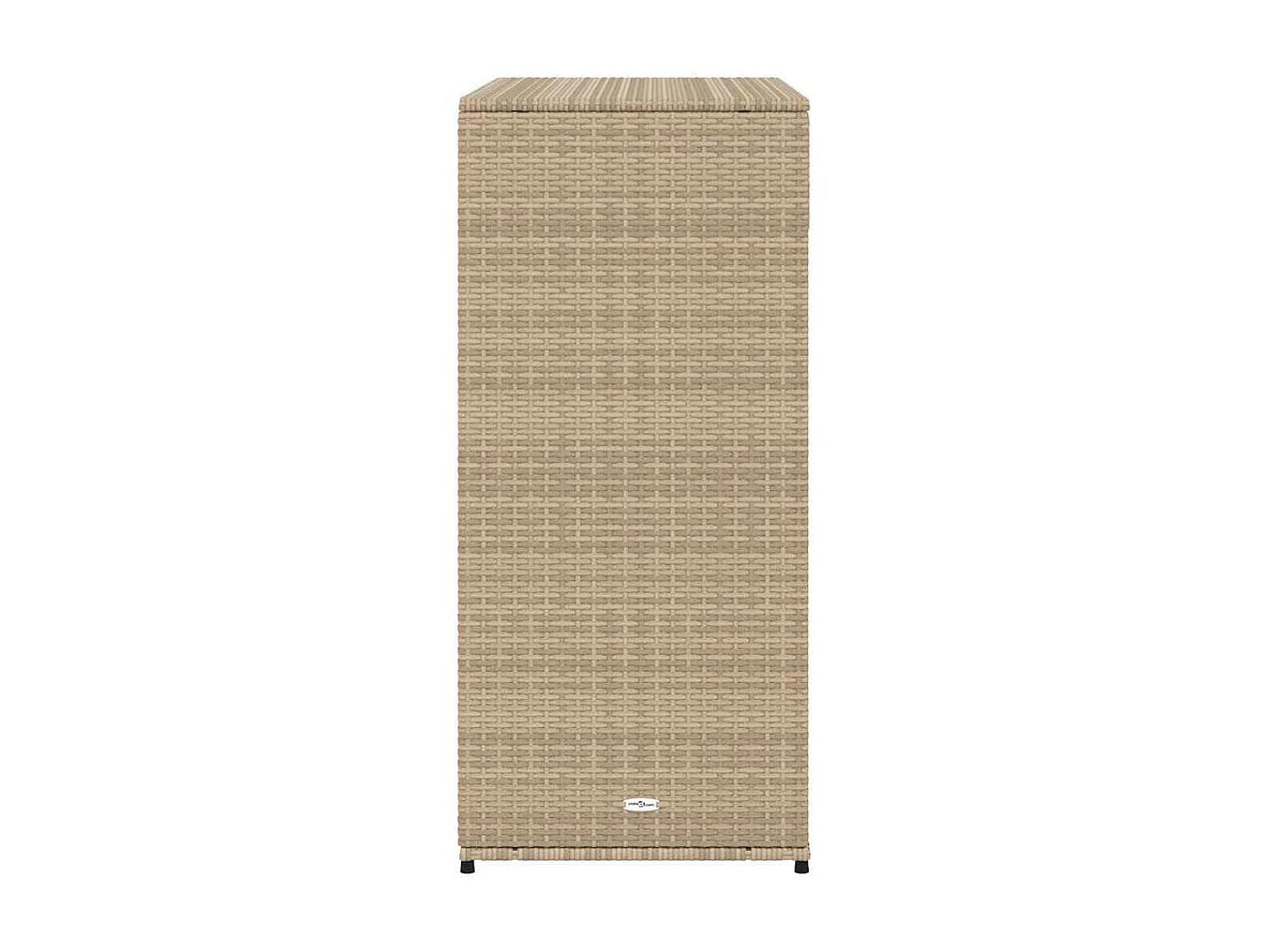 Mueble de jardín beige 105x55x113 cm resina trenzada