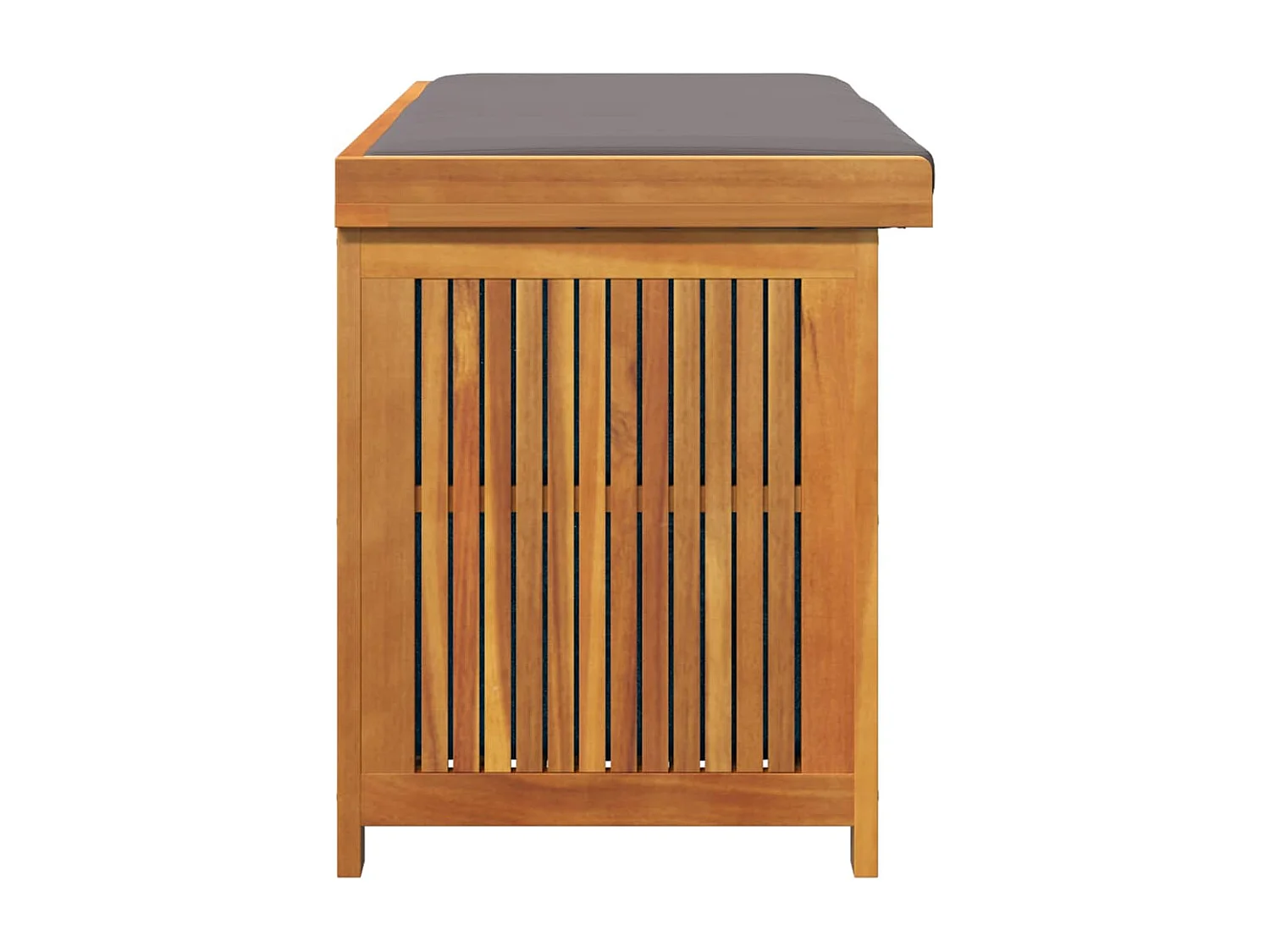 Boîte à coussins d'extérieur 113x50x60,5cm bois massif d'acacia