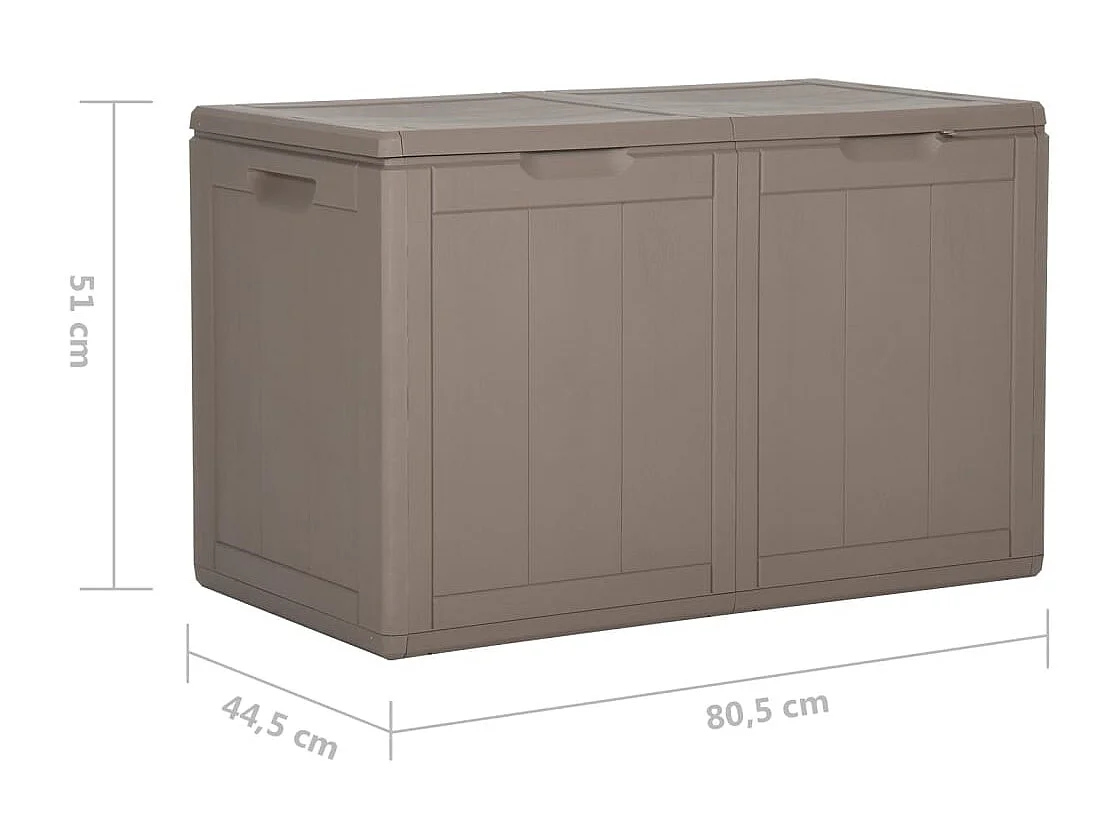 Tuinopbergbox 180 L Bruin PP houtlook