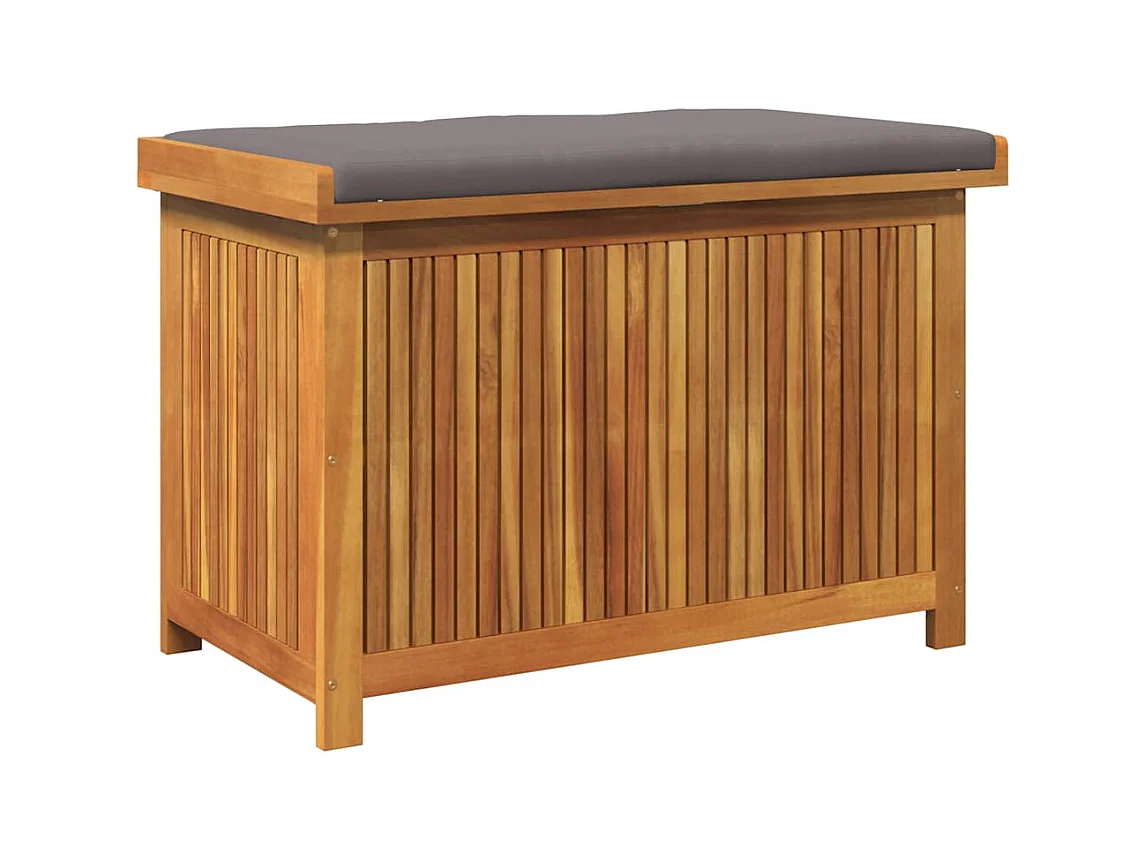 Boîte à coussins d'extérieur 90x50x60,5 cm bois massif d'acacia