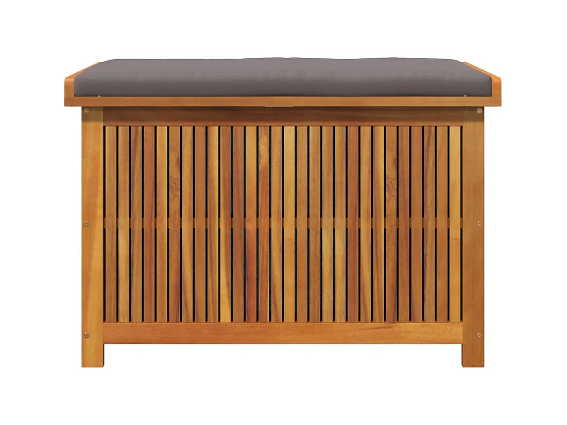 Boîte à coussins d'extérieur 90x50x60,5 cm bois massif d'acacia