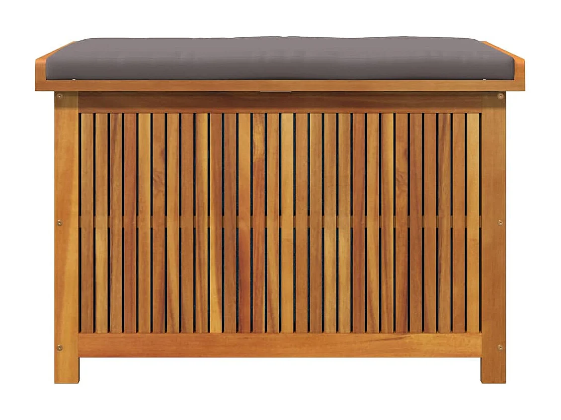 Boîte à coussins d'extérieur 90x50x60,5 cm bois massif d'acacia