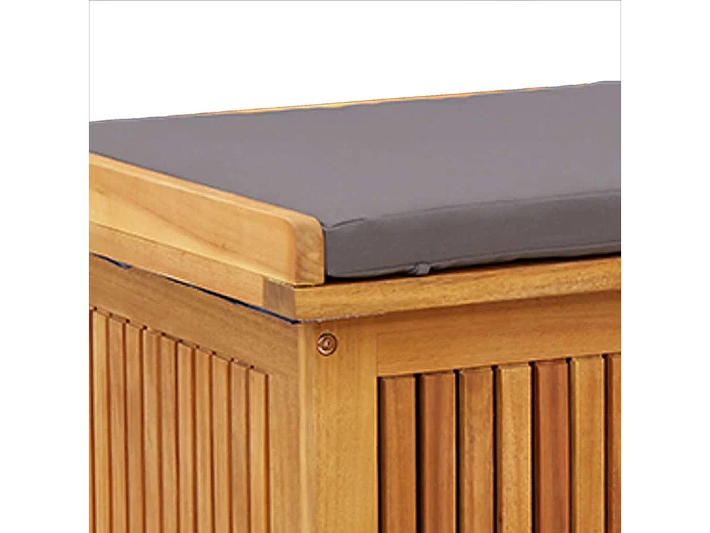 Boîte à coussins d'extérieur 90x50x60,5 cm bois massif d'acacia
